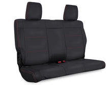 Load image into Gallery viewer, PRP 08-10 Jeep Wrangler JKU Rear Seat Cover/4 door - Black with Red Stitching