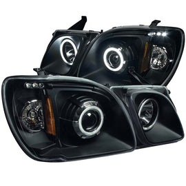 ANZO 1998-2007 Lexus Lx470 Faros delanteros con proyector con halo negro (CCFL)