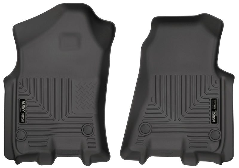 Husky Liners 2019 Ram 1500 Crew Cab WeatherBeater Revestimientos de piso para primera fila en color negro
