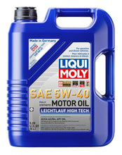 Cargar imagen en el visor de la galería, LIQUI MOLY 5L Leichtlauf (Low Friction) High Tech Motor Oil SAE 5W40