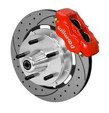 Cargar imagen en el visor de la galería, Wilwood Forged Dynalite Front Kit 19.00in Drilled Rotor Red WWE ProSpindle (5x5.00in Hub)