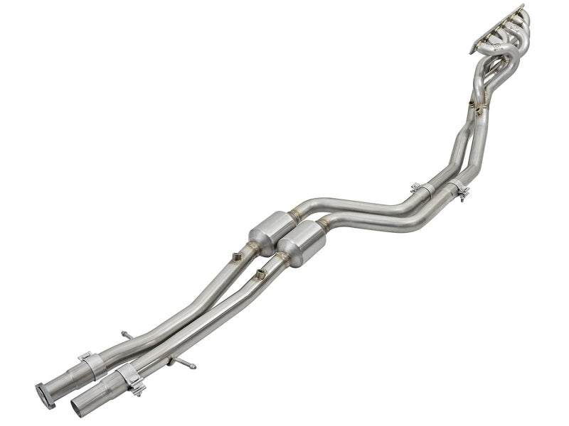 Cabezales de tubo largo de acero trenzado aFe con tubos centrales (catados) 96-99 BMW M3 L6-3.2L S52