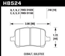 Cargar imagen en el visor de la galería, Hawk 05-07 Cobalt SS / 08-09 HHR / 04+ Malibu / 07A+ G5 GT / 06+ G6 / HP+ Street Pastillas de freno delanteras