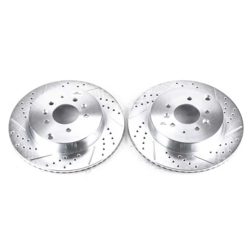 Power Stop 07-15 Mazda CX-9 Rear Evolution Drilled & Slotted Rotors - Pair