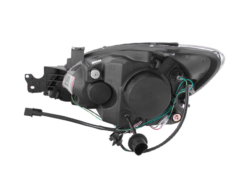 ANZO 2004-2007 Mitsubishi Lancer Proyector Faros con Halo Negro (CCFL)