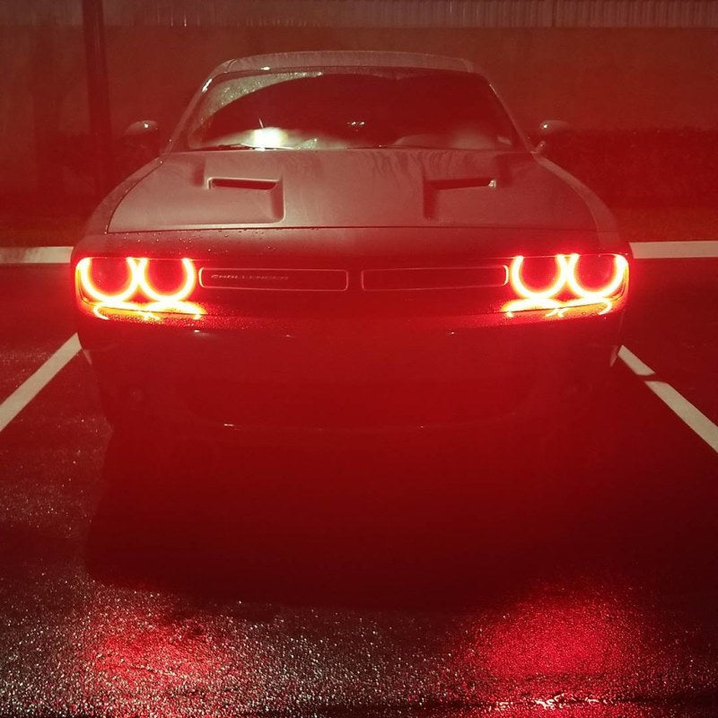 Oracle 15-21 Dodge Challenger Dynamic Surface Mount Headlight Halo Kit - ColorSHIFT - Dynamic