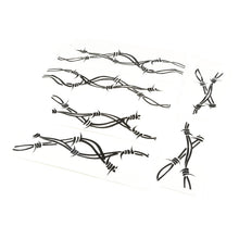 Cargar imagen en el visor de la galería, Rugged Ridge Side Decals Pair Barbed Wire 07-18 Jeep Wrangler