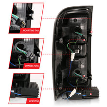 Cargar imagen en el visor de la galería, ANZO 2014-2018 Chevy Silverado 1500 luces traseras LED cromadas