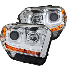 Cargar imagen en el visor de la galería, ANZO 2014-2015 Toyota Tundra Proyector Faros delanteros con barra en U cromada con DRL