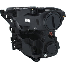 Cargar imagen en el visor de la galería, ANZO Faros delanteros proyectores para Ford F-150 2015-2016 con diseño estilo tablón, color negro y ámbar