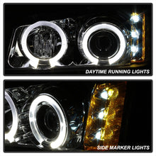 Cargar imagen en el visor de la galería, Spyder Chevy Silverado 1500 03-06 Projector Headlights LED Halo LED Ambr Reflctr Ch PRO-YD-CS03-AM-C