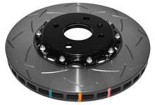 Cargar imagen en el visor de la galería, DBA 2012 Lotus Exige Rotor frontal ranurado serie 5000 de 2 piezas ensamblado con sombrero negro