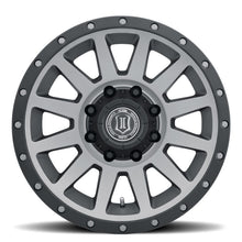 Cargar imagen en el visor de la galería, ICON Compression HD 18x9 8x6.5 12mm Offset 5.5in BS Titanium Wheel