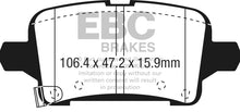 Cargar imagen en el visor de la galería, EBC 2016+ Chevrolet Malibu 1.5L Turbo (Elec PB) Pastillas de freno traseras Yellowstuff