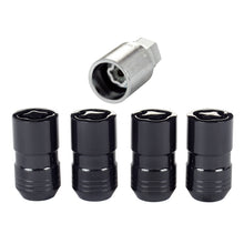 Cargar imagen en el visor de la galería, McGard Wheel Lock Nut Set - 4pk. (Cone Seat) M14X1.5 / 21mm &amp; 22mm Dual Hex / 1.639in. L - Black