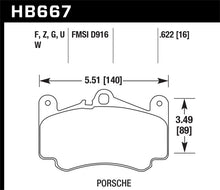 Cargar imagen en el visor de la galería, Hawk 02-05 Porsche 911 Carrera 4 Turbo Look/Carrera 4S Front DTC-60 Brake Pads