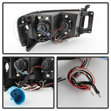 Cargar imagen en el visor de la galería, Spyder Dodge Ram 1500 02-05/Ram 2500 03-05 Projector Headlights LED Halo LED Blk PRO-YD-DR02-HL-BK