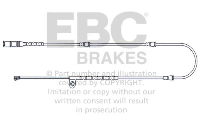 EBC 2010-2014 BMW X5 4.4L Twin Turbo Cables de desgaste delanteros