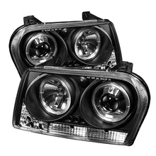 Cargar imagen en el visor de la galería, Spyder Chrysler 300 09-10 Projector Headlights LED Halo LED Blk (Not Included) PRO-YD-C309-HL-BK