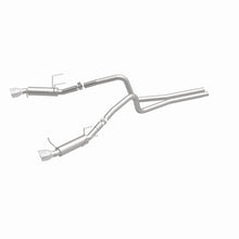 Cargar imagen en el visor de la galería, Magnaflow 2014 Ford Mustang V6 3.7L Comp Series Dual Split Rear Polished Stainless C/B Perf Exhaust