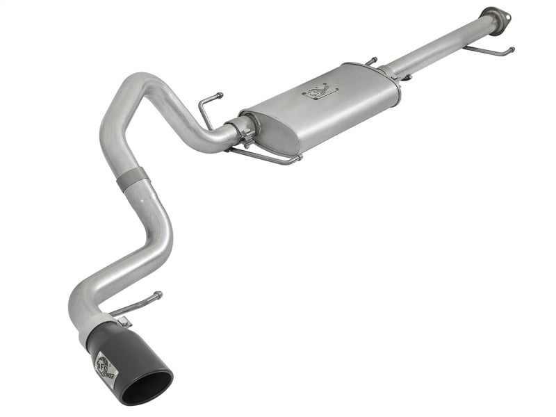 aFe Scorpion Escape Cat-Back de acero aluminizado de 2-1/2 pulgadas con puntas negras 07-17 Toyota FJ Cruiser V6 4.0L