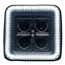 Cargar imagen en el visor de la galería, Oracle Off-Road 3in W Square Spotlight with Halo - White SEE WARRANTY