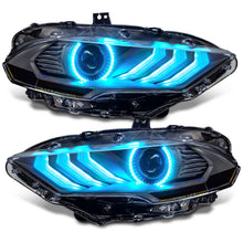 Load image into Gallery viewer, Oracle Lighting 18-23 Ford Mustang Dynamic ColorSHIFT LED Headlights - Black Series SEE WARRANTY