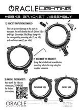 Cargar imagen en el visor de la galería, Oracle Jeep Wrangler JL/ Gladiator JT Adjustable 7in. Headlight Brackets (Pair) SEE WARRANTY