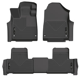 Husky Liners 2022 Acura MDX Weatherbeater Revestimientos negros para el piso del asiento delantero y secundario