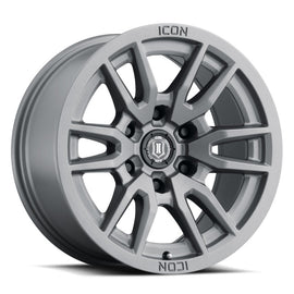 ICON Vector 6 17x8.5 6x135 6mm Offset 5in BS 87.1mm Rueda de titanio de diámetro
