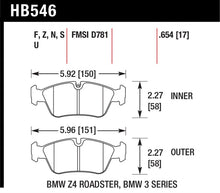 Cargar imagen en el visor de la galería, Hawk 08 BMW Z4 3.0L HPS 5.0 Pastillas de freno delanteras