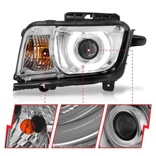 Cargar imagen en el visor de la galería, ANZO 2010-2013 Chevrolet Camaro Projector Headlights w/ Halo Chrome (CCFL)