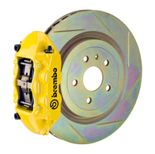 Cargar imagen en el visor de la galería, Brembo SS Rear GT BBK 4 Piston Cast 365x28 1pc Rotor Slotted Type-1- Yellow