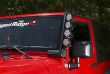 Cargar imagen en el visor de la galería, Rugged Ridge 07-18 Jeep Wrangler JK Elite Fast Track Windshield Light Bar Mount w/o Crossbar