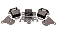 Cargar imagen en el visor de la galería, Suspensión energética 69-71 Camaro / 70-73 Monte Carlo Soportes de motor y transmisión negros; Acabado cromado.