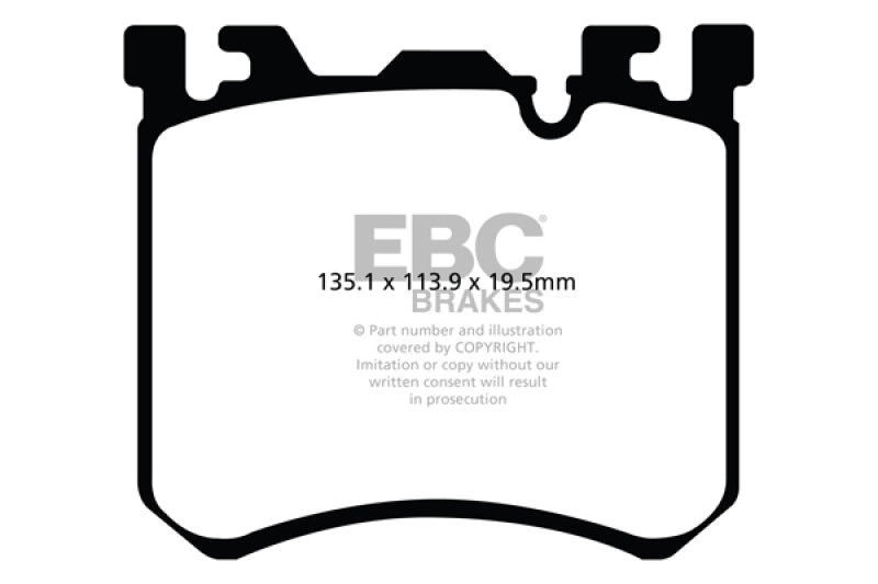 Pastillas de freno delanteras EBC 10-13 BMW X5M 4.4 Twin Turbo Redstuff