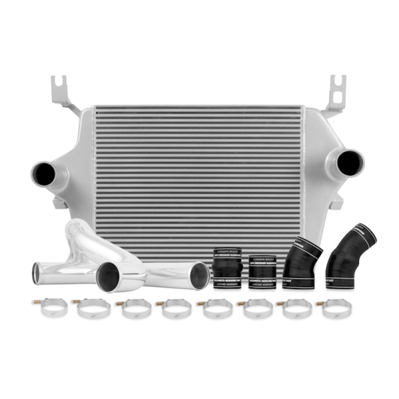 Mishimoto 03-07 Ford 6.0L Powerstroke Intercooler Kit con tubos (Plata)