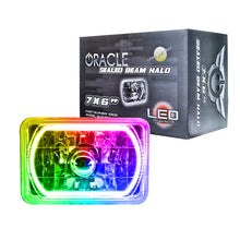 Cargar imagen en el visor de la galería, Oracle Pre-Installed Lights 7x6 IN. Sealed Beam - ColorSHIFT Halo SEE WARRANTY