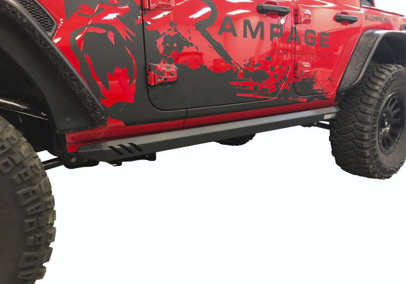 Rampage 2020+ Jeep Gladiator (JT) Barra Nerf Rock Rail - Negra