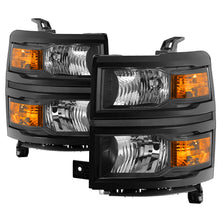 Cargar imagen en el visor de la galería, Spyder Chevrolet Silverado 1500 14-15 (Non-HD) OEM Style Headlights - Black HD-JH-CS14-AM-BK