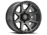 ICON Rebound 17x8.5 6x5.5 0mm Offset 4.75in BS Rueda de titanio de 106.1mm de diámetro
