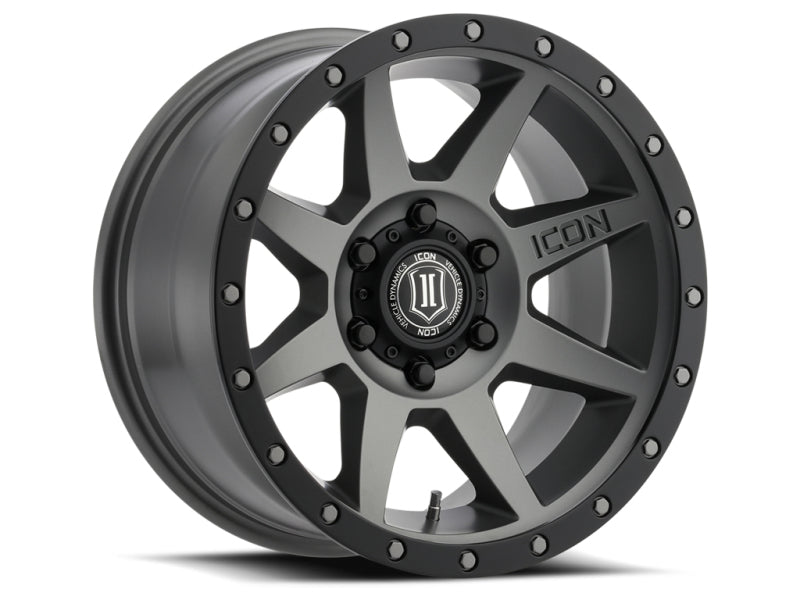ICON Rebound 18x9 6x5.5 0mm Offset 5in BS Rueda de titanio con diámetro de 106.1mm