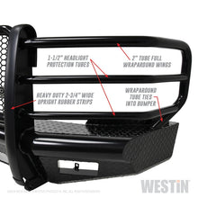 Cargar imagen en el visor de la galería, Westin 11-14 Chevrolet Silverado 2500/3500 HDX Bandit Front Bumper - Blk