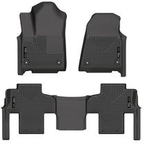 Cargar imagen en el visor de la galería, Husky Liners 2022 Jeep Wagoneer (w/2nd Row Bench) WeatherBeater Front &amp; 2nd Seat Floor Liner - Blk