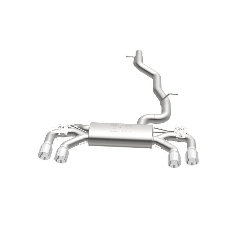 MagnaFlow Sys C/B 2015-2017 Volkswagen Golf R 3 pulgadas SS pulidas Quad Tip salida trasera dividida