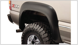 Bushwacker 07-07 Chevy Silverado 1500 Classic Fleetside Extend-A-Fender estilo bengalas 2 piezas - negro