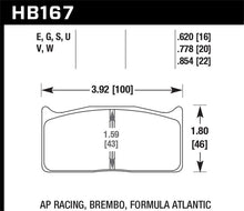 Cargar imagen en el visor de la galería, Juegos de pastillas de freno de carrera Hawk Brembo DTC-60 de 16 mm