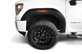 Bushwacker 20-21 GMC Sierra 3500 HD Extend-A-Fender estilo bengalas delanteras 2 piezas - negro