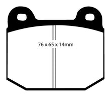 Cargar imagen en el visor de la galería, EBC 99-03 Mitsubishi Lancer Evolution 2.0 Turbo Pastillas de freno traseras Bluestuff