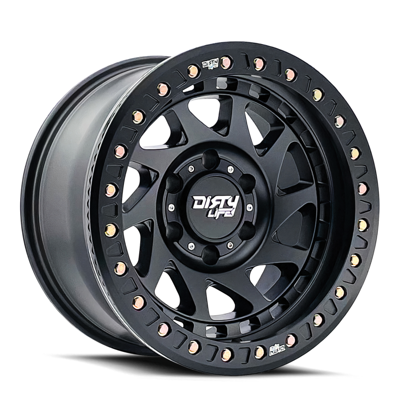 Dirty Life 9313 Enigma Race 17x9 / 6x139.7 BP / -12mm Offset / 106mm Hub Rueda negra mate